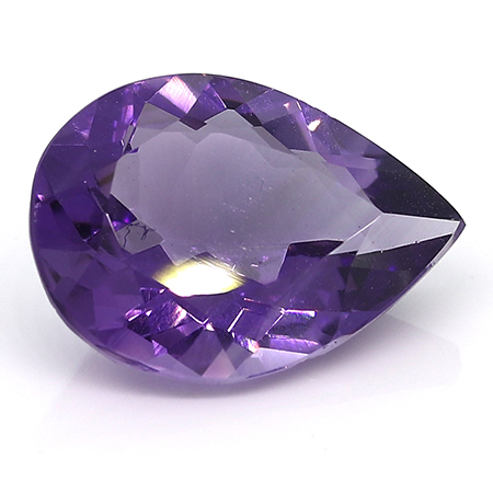 6.26 ct Pear Shape Amethyst : Rich Purple
