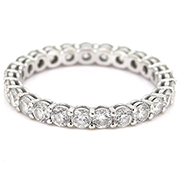 18K White Gold 1.60ct Diamond Band