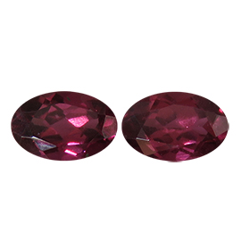 1.75 cttw Reddish Brown Pair of Oval Natural Garnets