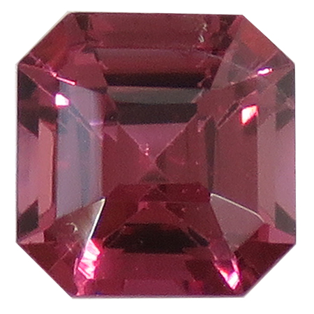 0.90 ct Fine Purple Red Asscher Cut Natural Garnet