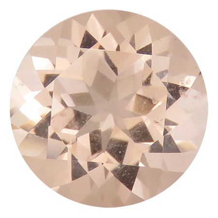 1.70 ct Round Morganite : Brownish Pink