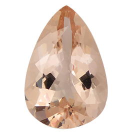 3.05 ct Brownish Pink Pear Shape Natural Morganite