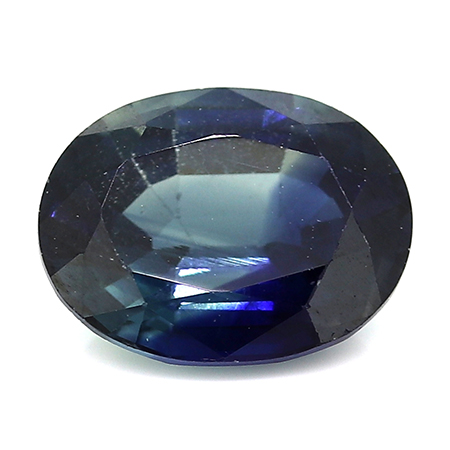 1.10 ct Oval Blue Sapphire : Deep Blue