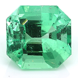 4.28 ct Emerald Cut Emerald : Rich Green