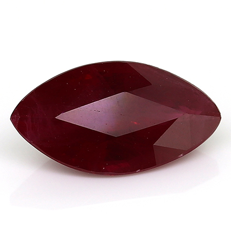 1.22 ct Marquise Ruby : Rich Darkish Red