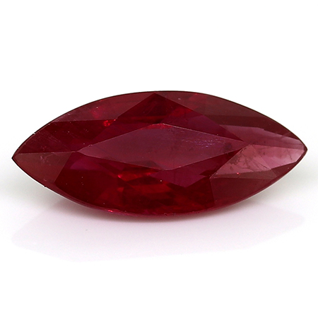 1.54 ct Marquise Ruby : Pigeon Blood Red