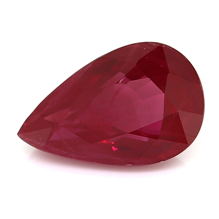 1.19 ct Pear Shape Ruby : Fine Red
