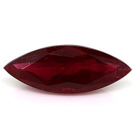 0.99 ct Marquise Ruby : Pigeon Blood Red