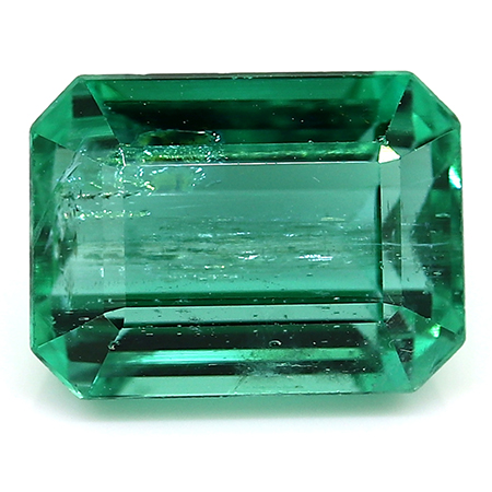 2.93 ct Emerald Cut Emerald : Intense Green