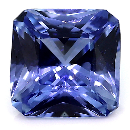 0.75 ct Emerald Cut Blue Sapphire : Rich Blue