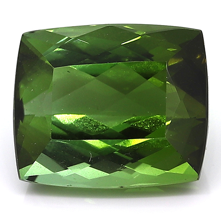 9.00 ct Cushion Cut Tourmaline : Rich Darkish Green