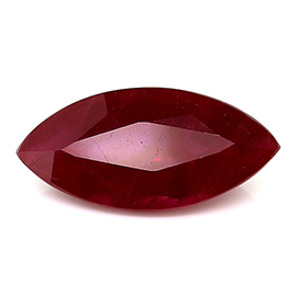 1.37 ct Marquise Ruby : Deep Rich Red
