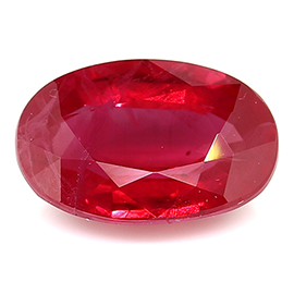 1.04 ct Oval Ruby : Deep Rich Red