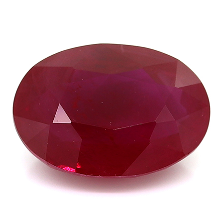 1.98 ct Oval Ruby : Rich Red