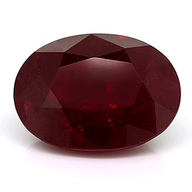 3.01 ct Pigeon Blood Red Oval Natural Ruby
