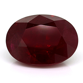 3.01 ct Oval Ruby : Pigeon Blood Red