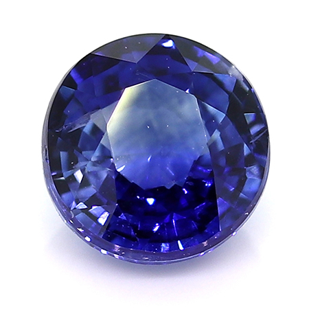 0.65 ct Round Blue Sapphire : Royal Blue