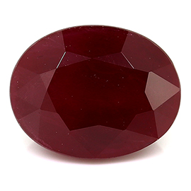2.96 ct Oval Ruby : Pigeon Blood Red