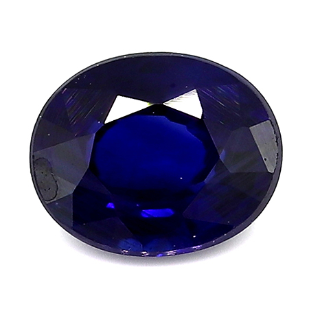 0.40 ct Oval Blue Sapphire : Deep Royal Blue