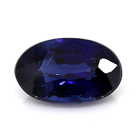 0.32 ct Deep Royal Blue Oval Natural Blue Sapphire