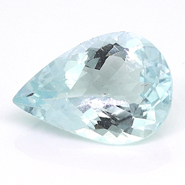 4.06 ct Pear Shape Aquamarine : Fine Blue