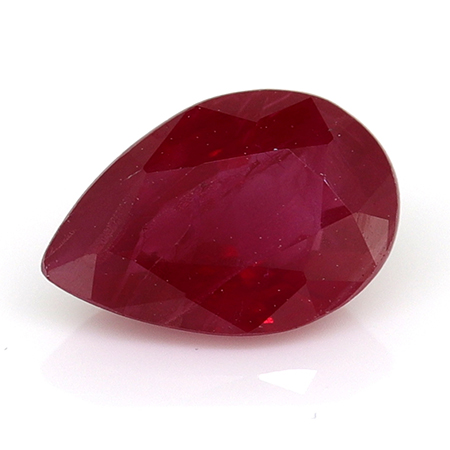 0.48 ct Pear Shape Ruby : Rich Red