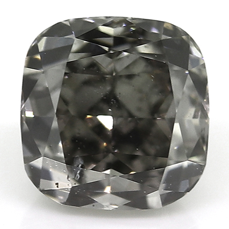 0.40 ct Cushion Cut Diamond : Fancy Dark Gray / SI2