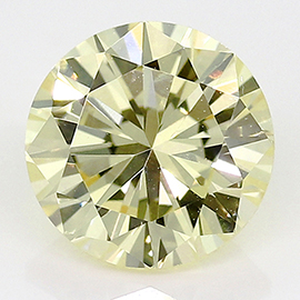 0.70 ct Round Diamond : Fancy Light Yellow / VS1