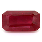 3.04 ct Pigeon Blood Red Emerald Cut Natural Ruby