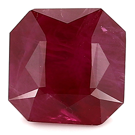 1.05 ct Emerald Cut Ruby : Pigeon Blood Red