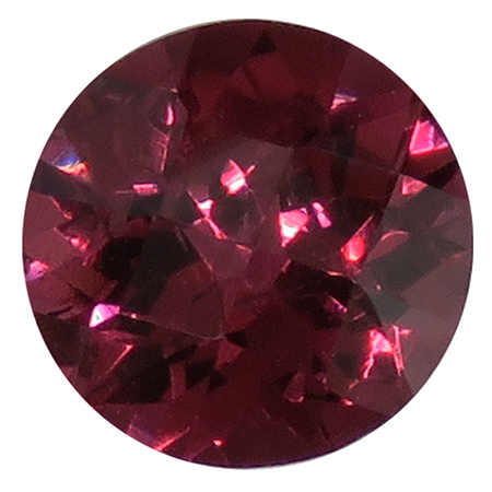 1.00 ct Violet Red Round Natural Garnet