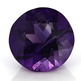 2.19 ct Round Amethyst : Deep Darkish Purple