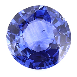 2.62 ct Round Blue Sapphire : Deep Royal Blue