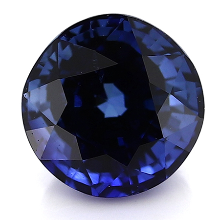 1.31 ct Round Blue Sapphire : Royal Blue