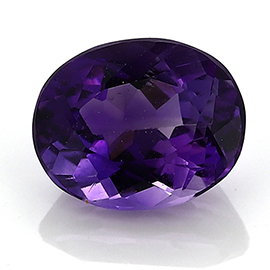 2.67 ct Oval Amethyst : Deep Rich Purple
