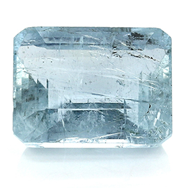 18.81 ct Emerald Cut Aquamarine : Fine Blue