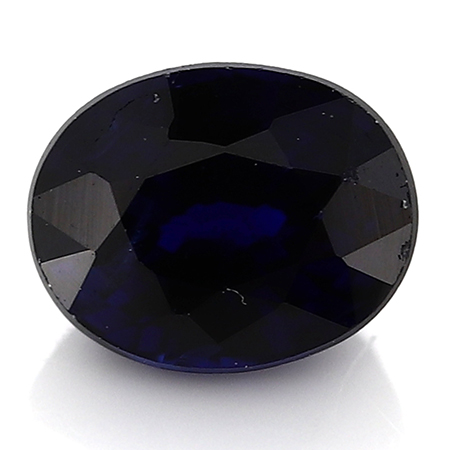 0.32 ct Oval Blue Sapphire : Deep Royal Blue