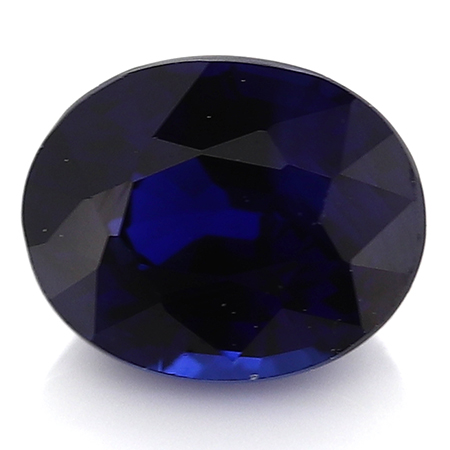 0.38 ct Oval Blue Sapphire : Deep Royal Blue