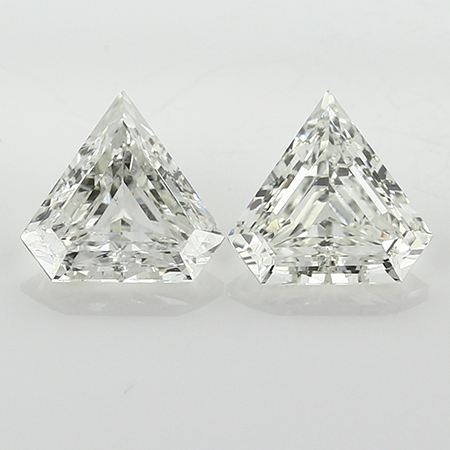 1.55 cttw Pair of Fantasy Diamonds : J / SI1