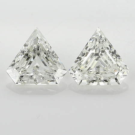 1.55 cttw Pair of Fantasy Natural Diamonds : J / SI1