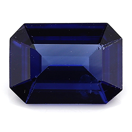 0.77 ct Royal Blue Emerald Cut Natural Blue Sapphire