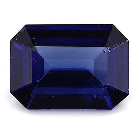 0.77 ct Royal Blue Emerald Cut Natural Blue Sapphire