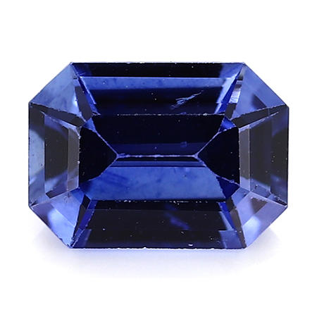 0.96 ct Emerald Cut Blue Sapphire : Royal Blue