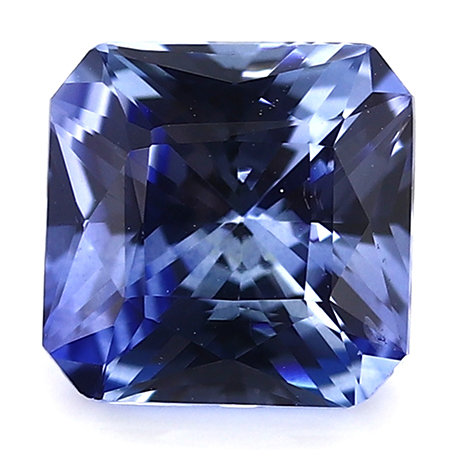 0.82 ct Emerald Cut Blue Sapphire : Fine Blue