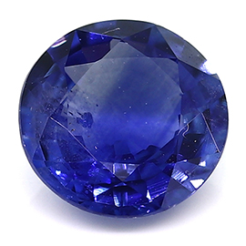 0.77 ct Round Blue Sapphire : Royal Blue