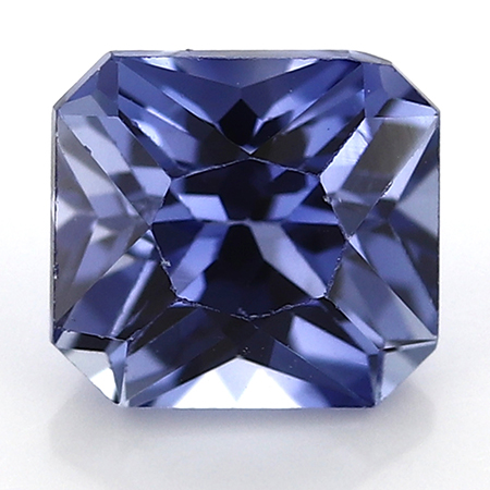 0.87 ct Emerald Cut Blue Sapphire : Fine Blue