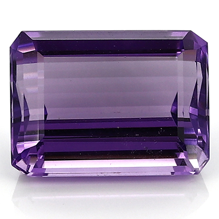 12.26 ct Rich Purple Emerald Cut Natural Amethyst