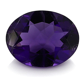 2.58 ct Oval Amethyst : Deep Rich Purple