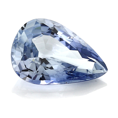 2.13 ct Pear Shape Blue Sapphire : Light Blue