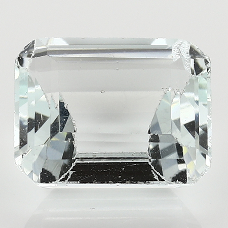 18.94 ct Emerald Cut Aquamarine : Light Blue